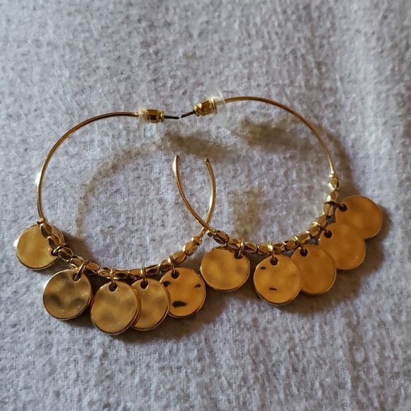 Gold earrings - Picture 2 of 2